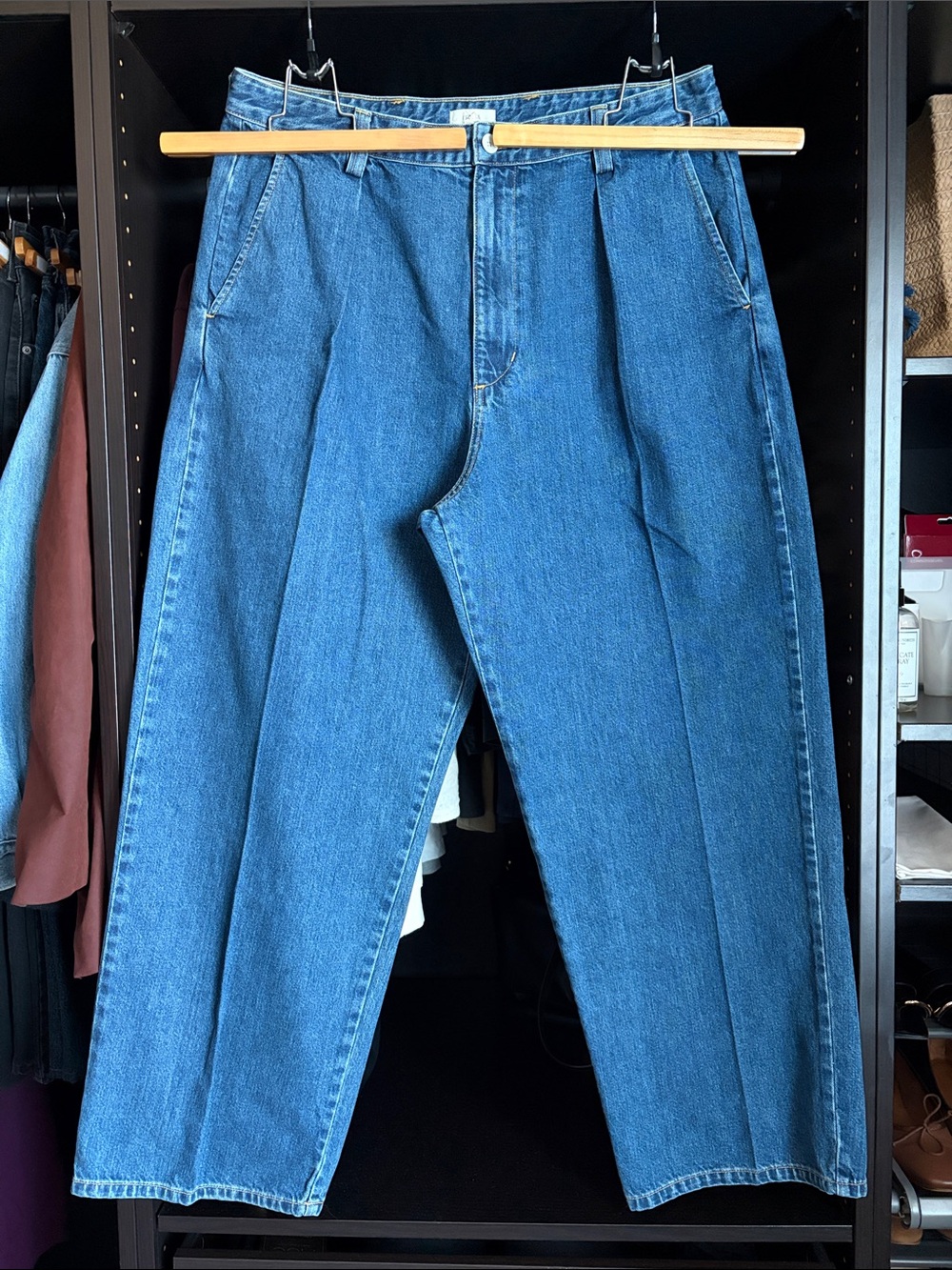Ozma of California Tencel Denim Field Pant- Vintage Dark